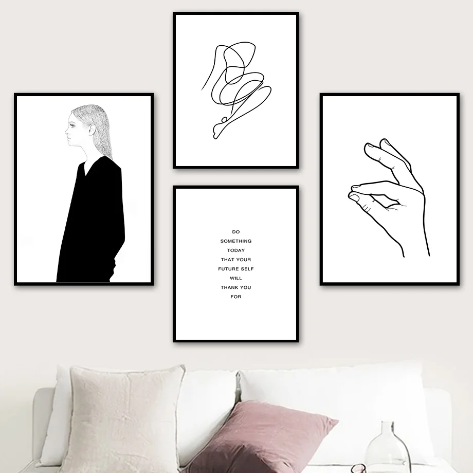 Girl Hand Gesture Line Quote Black White Wall Art Canvas Painting Nordic Posters And Prints Wall Pictures For Living Room Decor
Girl Hand Gesture Line Quote Black White Wall Art Canvas Painting Nordic Posters And Prints Wall Pictures For Living Room Decor