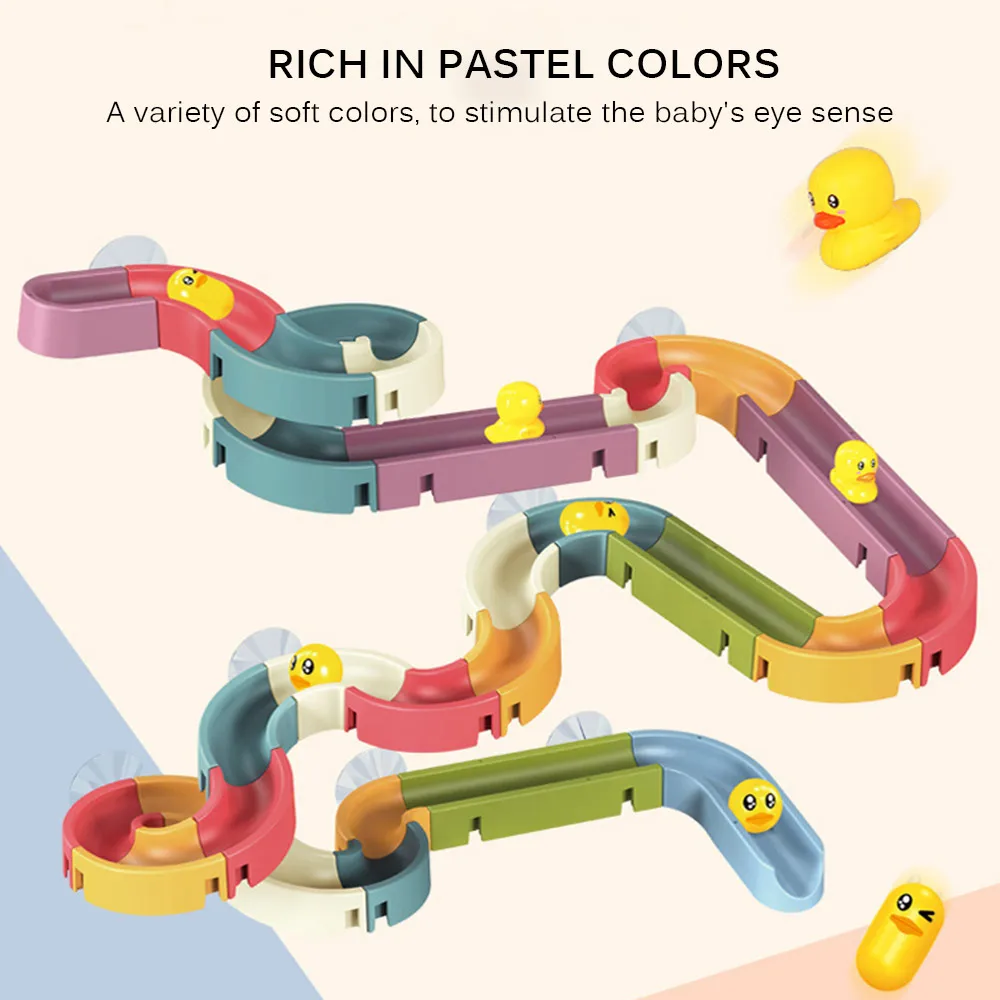 DIY Baby Bath Toys Wall Suction Cup Marble Race Run Track Bathroom Bathtub Kids Play Water Games Toy Set For Children
DIY Baby Bath Toys Wall Suction Cup Marble Race Run Track Bathroom Bathtub Kids Play Water Games Toy Set For Children