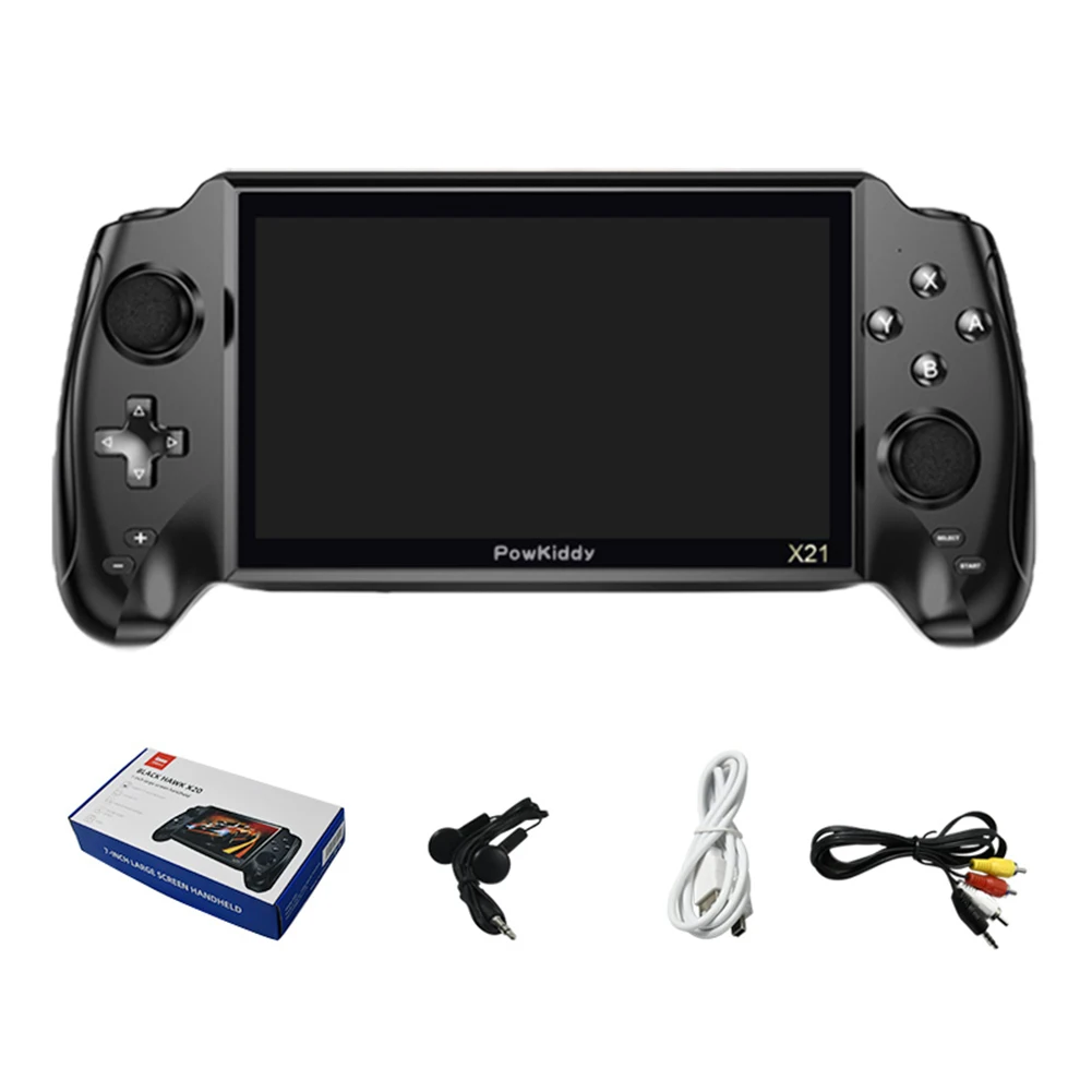 POWKIDDY X21 7 inch Pocket Game Console Built-In 3000 Video Games Linux Portable Retro Classic Handheld Dual Pocket Game Player
POWKIDDY X21 7 inch Pocket Game Console Built-In 3000 Video Games Linux Portable Retro Classic Handheld Dual Pocket Game Player