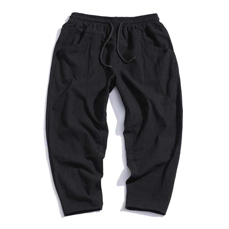 Mens Straight Casual Ankle-Length Pants Chinese Style Summer Male Harem Spring Mens Cargo Cotton Comfortable Solid P
Mens Straight Casual Ankle-Length Pants Chinese Style Summer Male Harem Spring Mens Cargo Cotton Comfortable Solid P