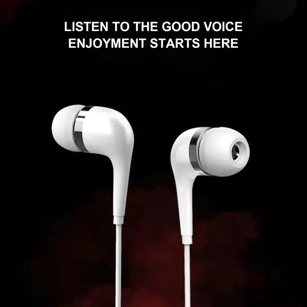 Wired Earphone In-ear Headset Universal 3.5mm Stereo Sound Noise Reduction Sport Headphone with Microphone for Smartphone
Wired Earphone In-ear Headset Universal 3.5mm Stereo Sound Noise Reduction Sport Headphone with Microphone for Smartphone