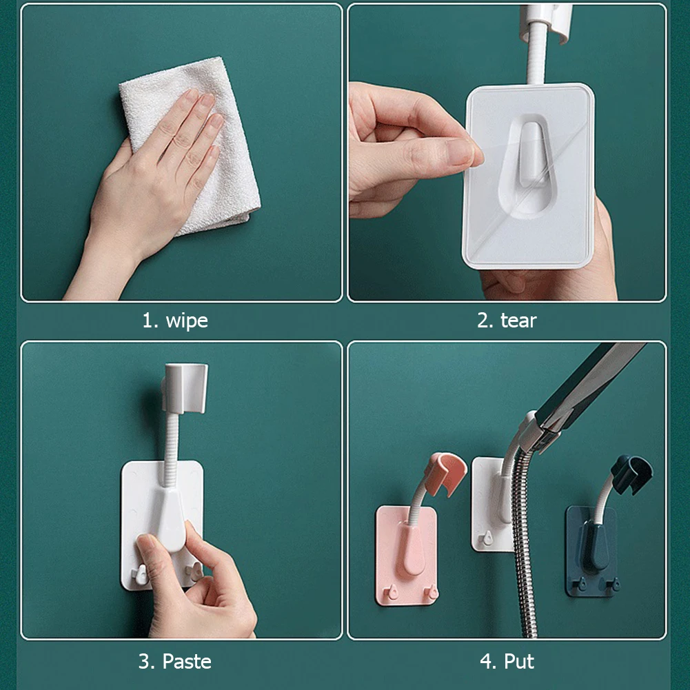 Bathroom Wall Mounted Hand Shower Head Holder Bracket Punch-free Fixing Clip Adjustable Accessories Home Nozzle Base Shelf
Bathroom Wall Mounted Hand Shower Head Holder Bracket Punch-free Fixing Clip Adjustable Accessories Home Nozzle Base Shelf