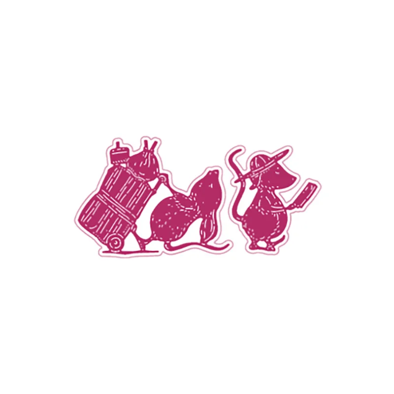 Mice Travelling Light Metal Cutting Dies Scrapbook Diary Decoration Stencil Embossing Template DIY Greeting Card Handmade 2021
Mice Travelling Light Metal Cutting Dies Scrapbook Diary Decoration Stencil Embossing Template DIY Greeting Card Handmade 2021