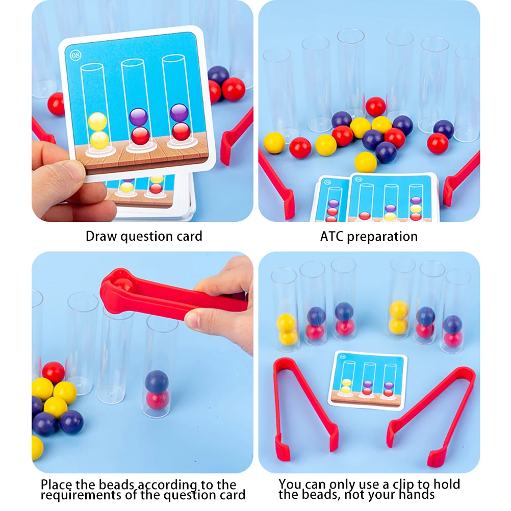 Montessori toys Color Reasoning Game Clip Beads Toys Puzzle Board Games Logical Thinking Toys Educational Game Gift For children
Montessori toys Color Reasoning Game Clip Beads Toys Puzzle Board Games Logical Thinking Toys Educational Game Gift For children