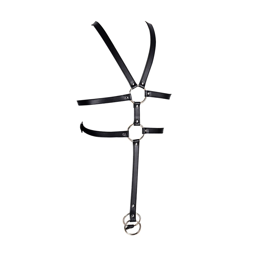 Goth Style Black Body Harness Soft Cage Mens Steampunk Leather X-Shaped Adjustable Body Chest Harness Party Cosplay Halloween
Goth Style Black Body Harness Soft Cage Mens Steampunk Leather X-Shaped Adjustable Body Chest Harness Party Cosplay Halloween