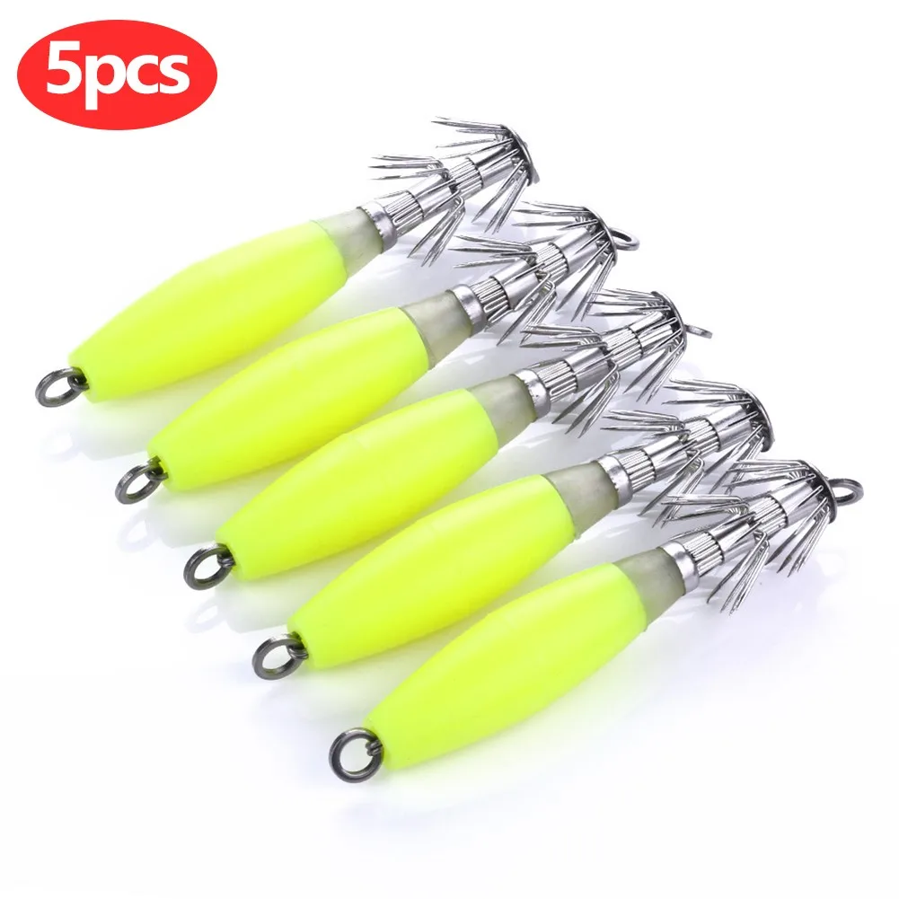 5pcs Luminous Squid Jig Double Hook Fishing Gear Cuttlefish Fishing Hook Double Hooks Fishing Gear Cuttlefish Fish Hook Pesca
5pcs Luminous Squid Jig Double Hook Fishing Gear Cuttlefish Fishing Hook Double Hooks Fishing Gear Cuttlefish Fish Hook Pesca