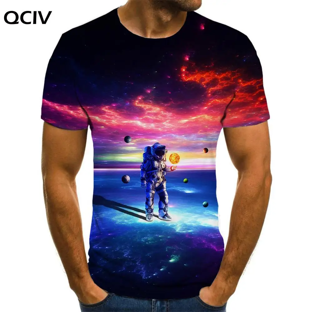 QCIV Astronaut T-shirt Men Galaxy Tshirt Printed Space Anime Clothes Universe Funny T shirts Mens Clothing summer Casual Tops
QCIV Astronaut T-shirt Men Galaxy Tshirt Printed Space Anime Clothes Universe Funny T shirts Mens Clothing summer Casual Tops