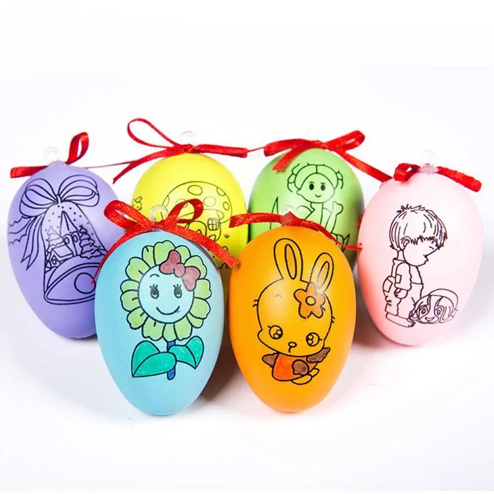 Easter Eggs 1 Egg + 4 Color Pens Diy Painting Eggs Portable Present Children Color Interactive Ornaments Random Colorful W1v6
Easter Eggs 1 Egg + 4 Color Pens Diy Painting Eggs Portable Present Children Color Interactive Ornaments Random Colorful W1v6