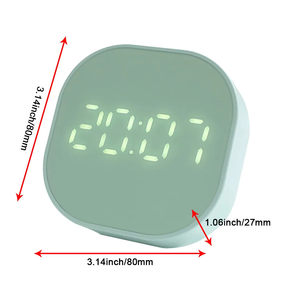 Digital Clock Square Small Alarm Clock Luminous Mute Led Multifunctional Digital Clock Light Desktop Table Decoration Desk Tools
Digital Clock Square Small Alarm Clock Luminous Mute Led Multifunctional Digital Clock Light Desktop Table Decoration Desk Tools