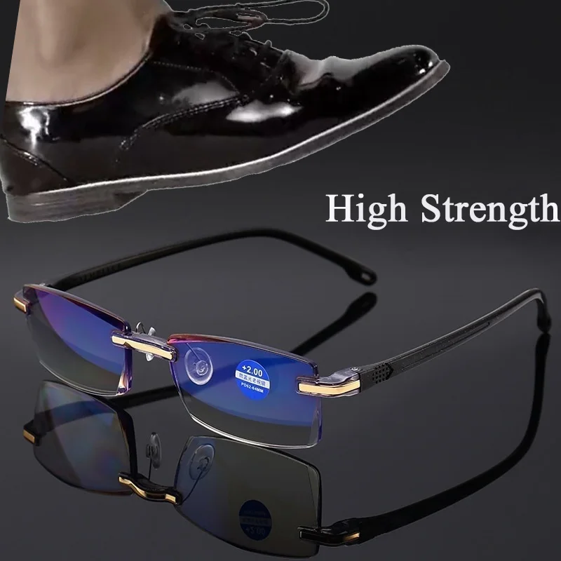 +1.0 To +4.0 New High Strength Reading Glasses Men Anti Blue Light Portable Rimless Women Presbyopic Bifocal Glasses TR90 Gafas
+1.0 To +4.0 New High Strength Reading Glasses Men Anti Blue Light Portable Rimless Women Presbyopic Bifocal Glasses TR90 Gafas