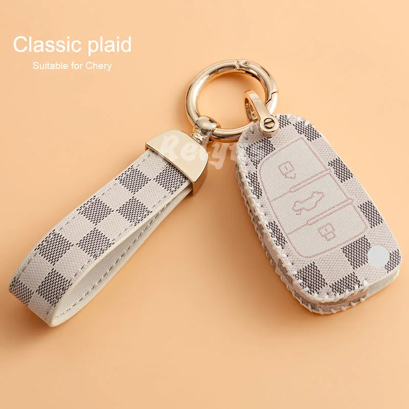Leather Car Remote Key Cover Case For Chery ARRIZO7 E3 E5 A3 A5 Tiggo 3 5 Fulwin2 Eastar Keychain Auto Accessories
Leather Car Remote Key Cover Case For Chery ARRIZO7 E3 E5 A3 A5 Tiggo 3 5 Fulwin2 Eastar Keychain Auto Accessories