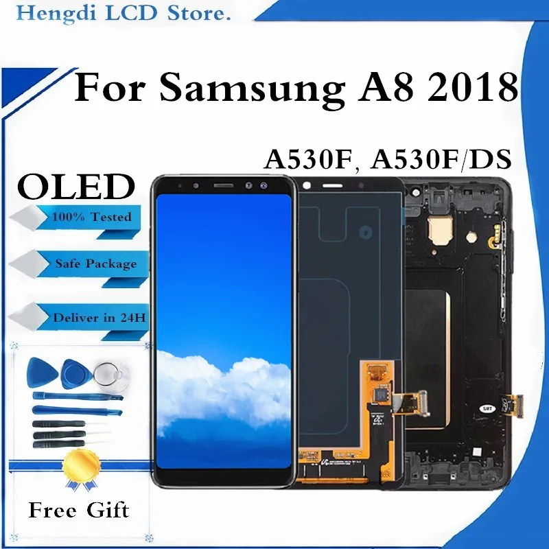 Для A530 экран с рамкой для Samsung Galaxy A8 2018 A530 ЖК-дисплей сенсорный экран дигитайзер в сборе запасные части
Для A530 экран с рамкой для Samsung Galaxy A8 2018 A530 ЖК-дисплей сенсорный экран дигитайзер в сборе запасные части