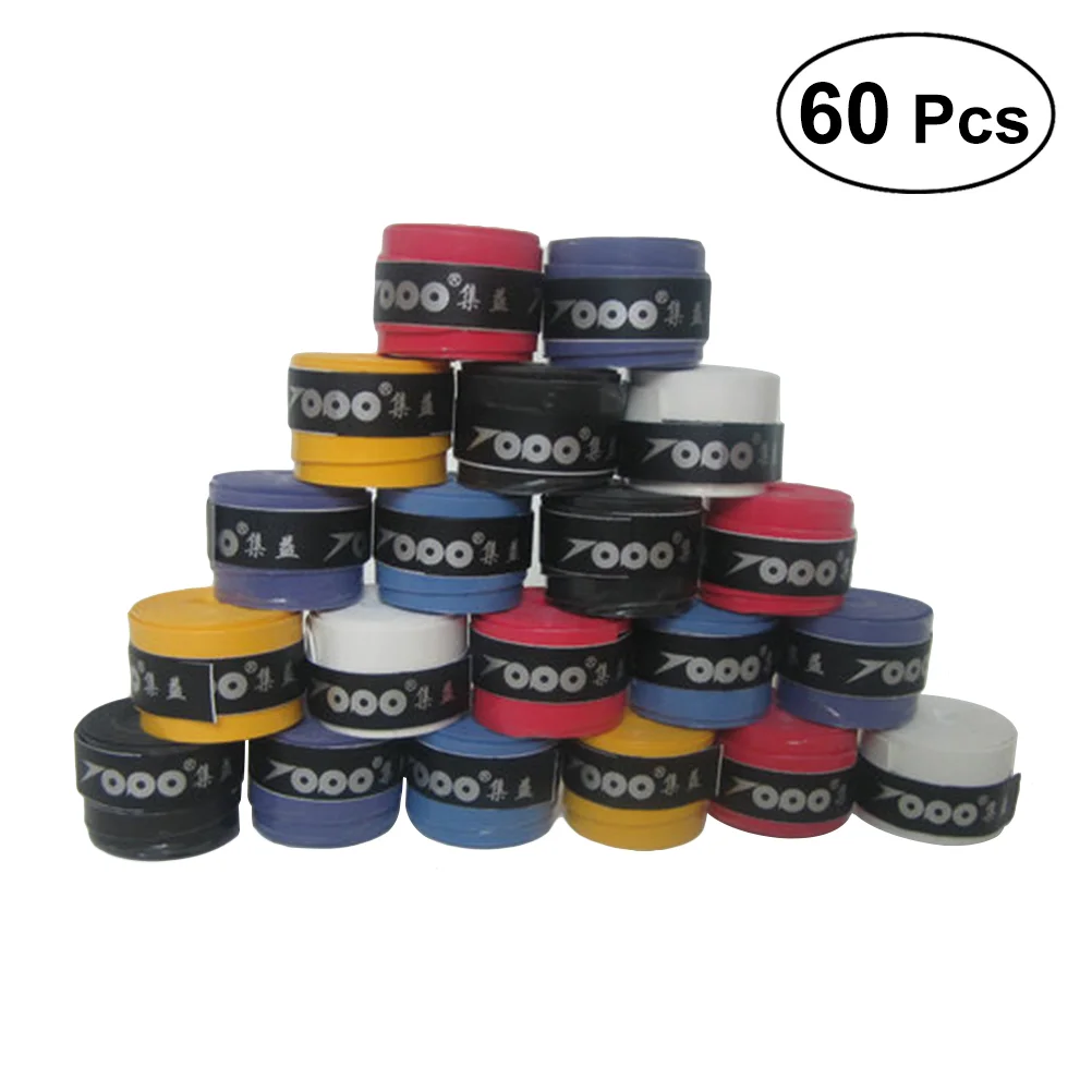 60pcs Replacement Anti-slip Racket Overgrips Over Grips Tennis Badminton Squash Racquet Tape Grips (Mix Colors)
60pcs Replacement Anti-slip Racket Overgrips Over Grips Tennis Badminton Squash Racquet Tape Grips (Mix Colors)