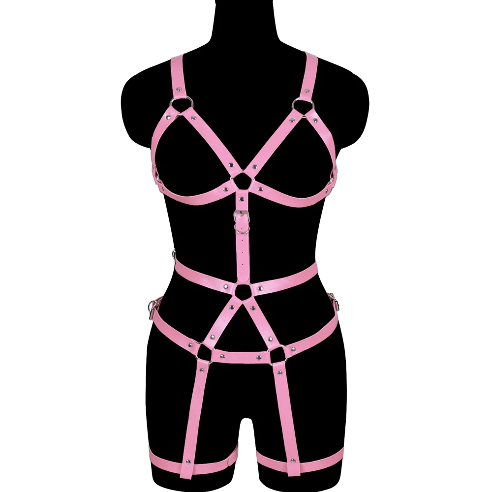 Punk Carnival Full Learther Body Harness Belt Wedding Garter Hollow Open Adjustable Leather Garter Belt Pole Dance Harness Set
Punk Carnival Full Learther Body Harness Belt Wedding Garter Hollow Open Adjustable Leather Garter Belt Pole Dance Harness Set