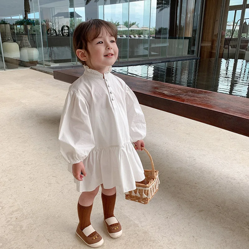 children wear spring 2021 cotton solid color dress baby girls Korean long sleeve leisure dresses
children wear spring 2021 cotton solid color dress baby girls Korean long sleeve leisure dresses