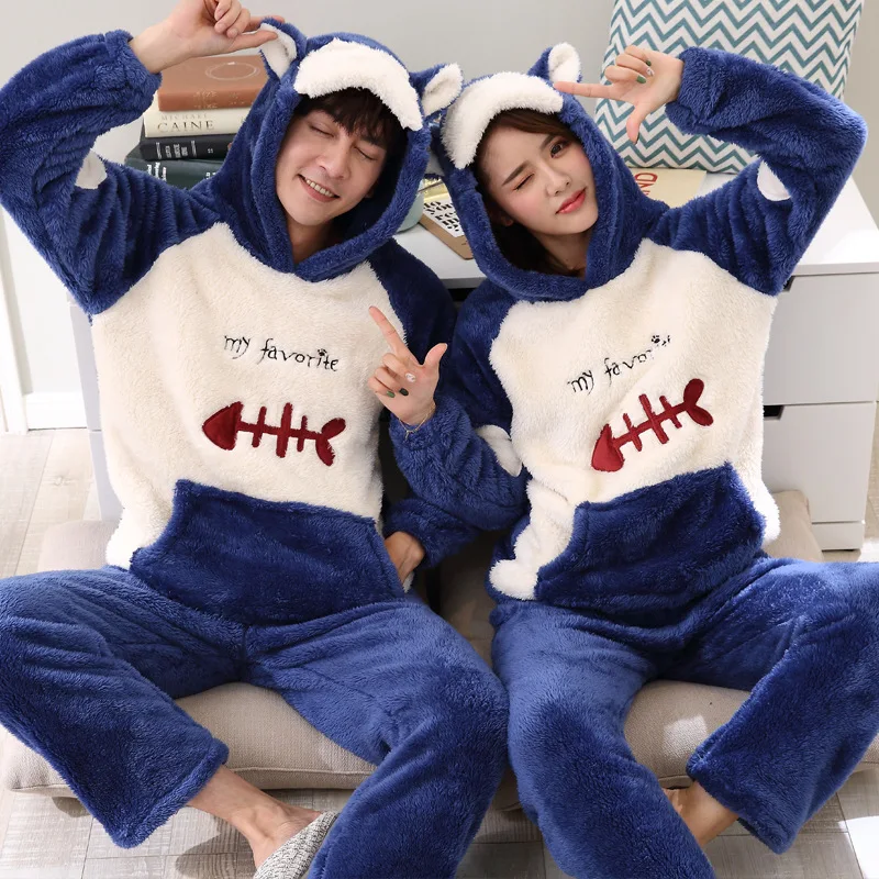 ELAN MILRE Coral Couple Pyjamas, Women's Warm Flannel, Men's Korean Version Of Cute And Sweet Home Wear
ELAN MILRE Coral Couple Pyjamas, Women's Warm Flannel, Men's Korean Version Of Cute And Sweet Home Wear