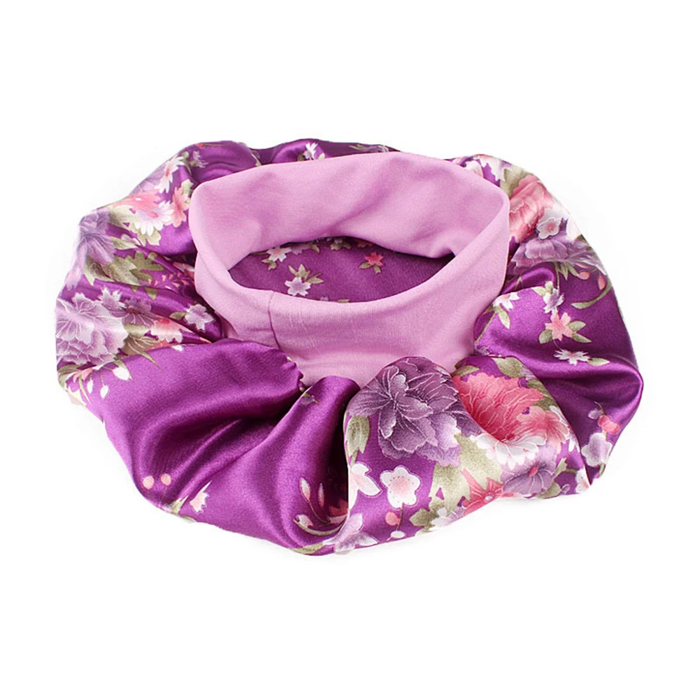 Women Satin Floral Printed Night Sleep Cap Hair Bonnet Hat Head Cover Colorful Wide-brimmed Hairband Bonnet Sleep Cap Chemo Hat
Women Satin Floral Printed Night Sleep Cap Hair Bonnet Hat Head Cover Colorful Wide-brimmed Hairband Bonnet Sleep Cap Chemo Hat
