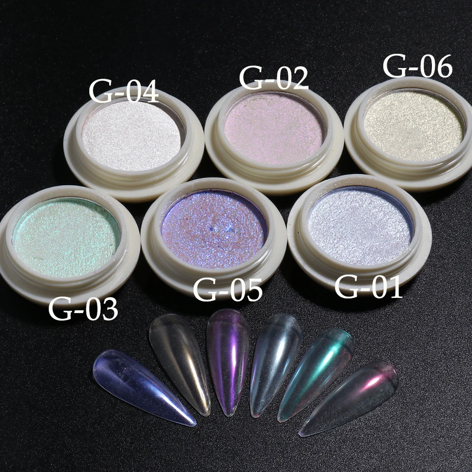 Solid Aurora Powder For Nails Shimmer Mirror Glitter Chrome Pigment Rub Dust Gel Nail Polish Manicure Nail Art Decor SAG01-06
Solid Aurora Powder For Nails Shimmer Mirror Glitter Chrome Pigment Rub Dust Gel Nail Polish Manicure Nail Art Decor SAG01-06