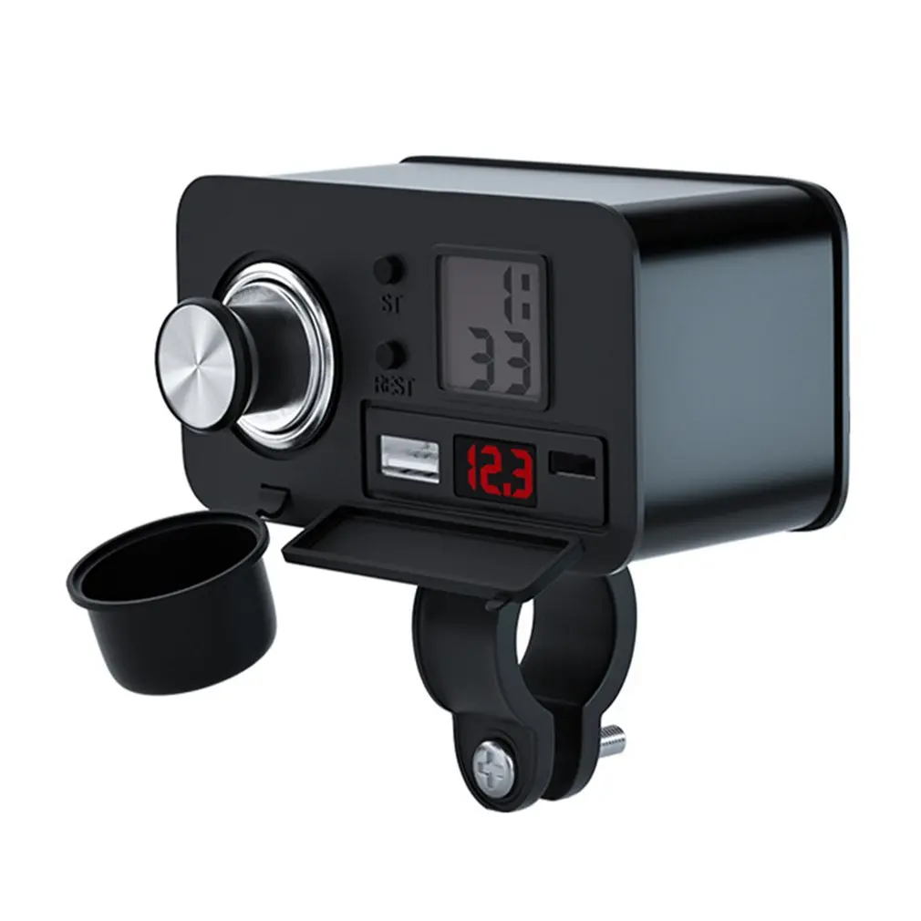 12V Multifunctional Motorcycle Cigarette Lighter Socket Adapter USB Charger Fast Charging With Timetable With Lighter Head
12V Multifunctional Motorcycle Cigarette Lighter Socket Adapter USB Charger Fast Charging With Timetable With Lighter Head