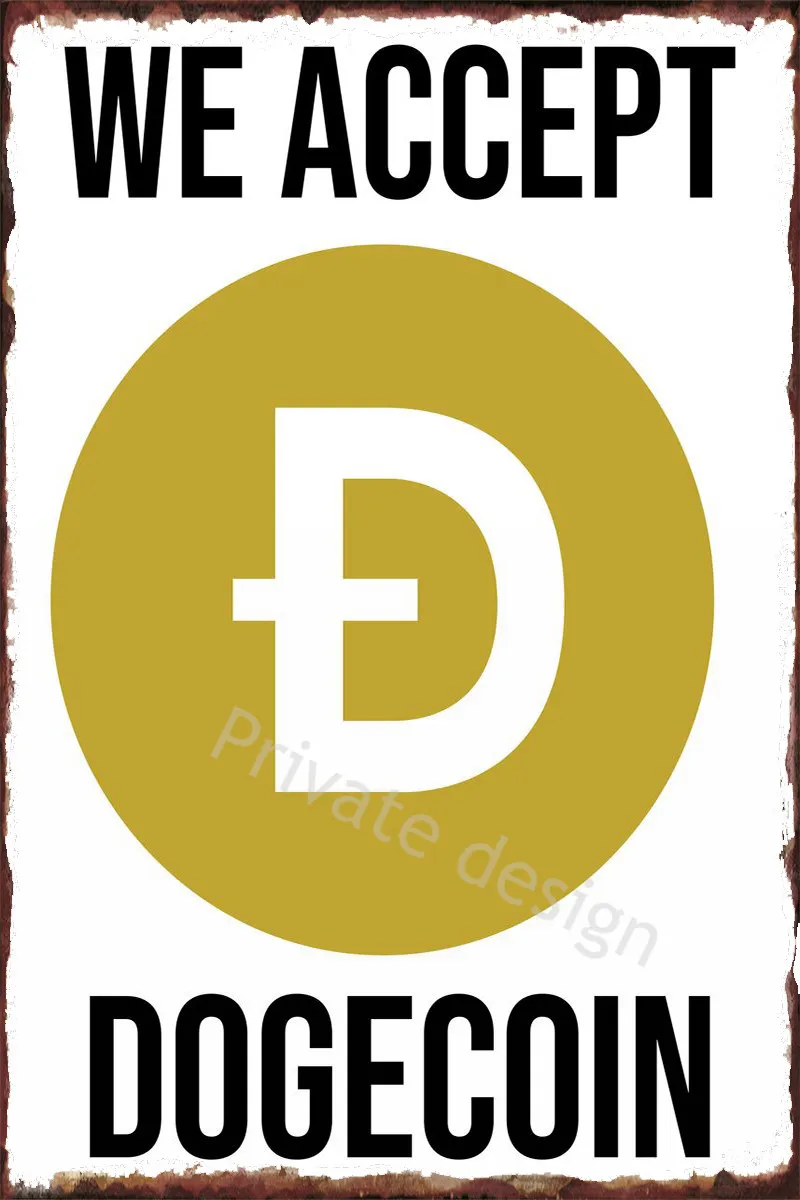 We accept Dogecoin Retro Vintage Metal Sign Tin Sign Tin Plates Wall Decor Room Decoration Poster For Art Man Cave Cafe Pub
We accept Dogecoin Retro Vintage Metal Sign Tin Sign Tin Plates Wall Decor Room Decoration Poster For Art Man Cave Cafe Pub