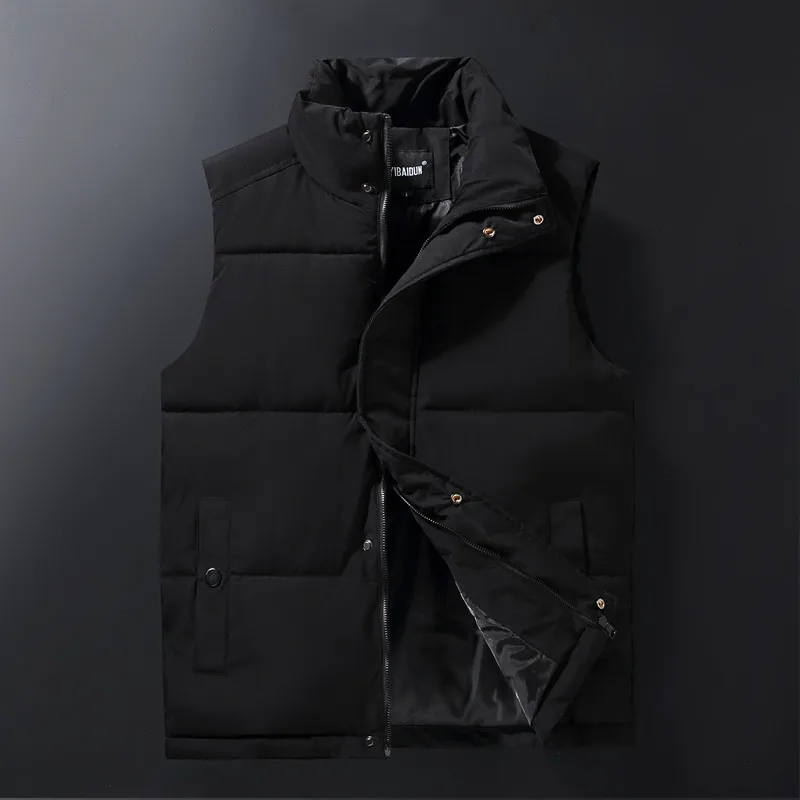 2020 Men's Short Stand Collar Slim-Fit Light Padded Vest Youth Solid Color Casual Vest
2020 Men's Short Stand Collar Slim-Fit Light Padded Vest Youth Solid Color Casual Vest