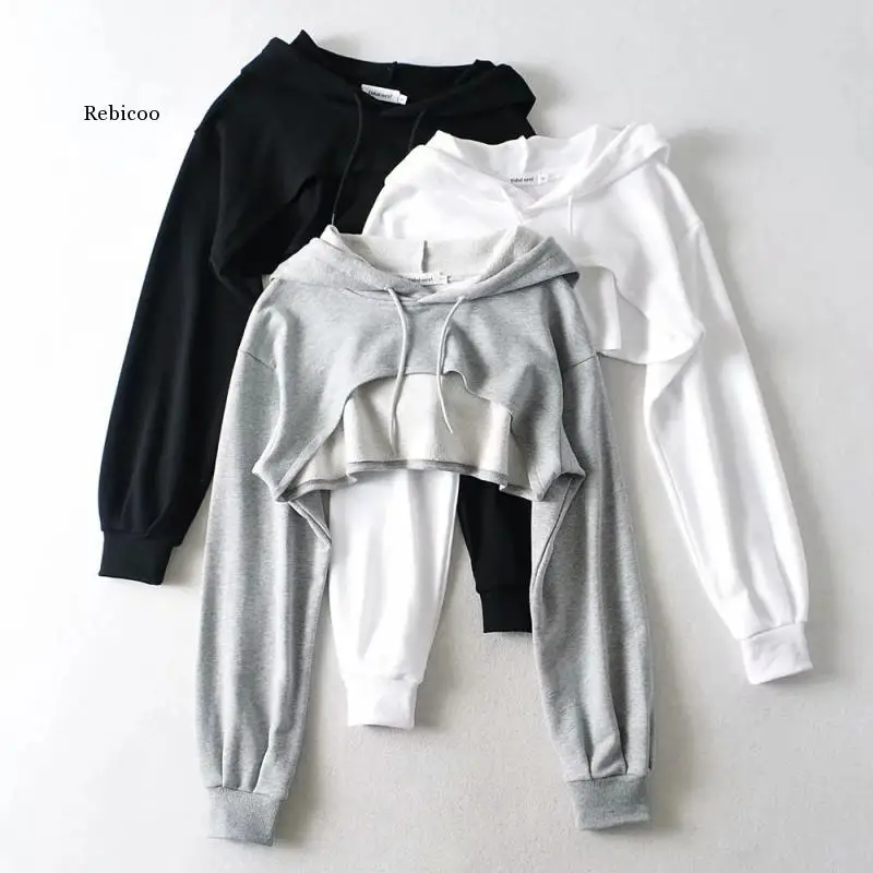 Ladies Jacket Ultra-Short Draw String Hooded Fleece Cotton Solid Color Wild Long-Sleeved Tops Fleece Hooded Fitness Top 
Ladies Jacket Ultra-Short Draw String Hooded Fleece Cotton Solid Color Wild Long-Sleeved Tops Fleece Hooded Fitness Top