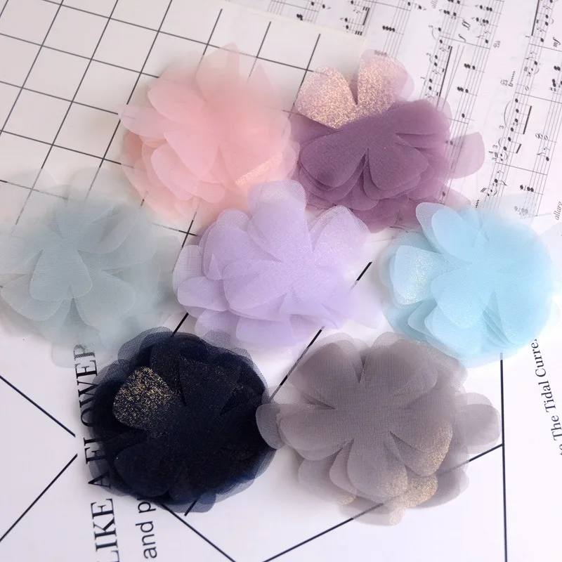 100pcs Symphony Five Petals Flower Organza Ribbon Bow Patches for DIY Craft Handmade Headwear Sewing Accessory
100pcs Symphony Five Petals Flower Organza Ribbon Bow Patches for DIY Craft Handmade Headwear Sewing Accessory