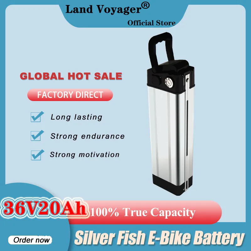 

Аккумулятор для электровелосипеда Land Voyager, 36 В, 20 Ач, 36 В, 1000 Вт, литиевая батарея 36 В 18650 10S6P с 20A BMS