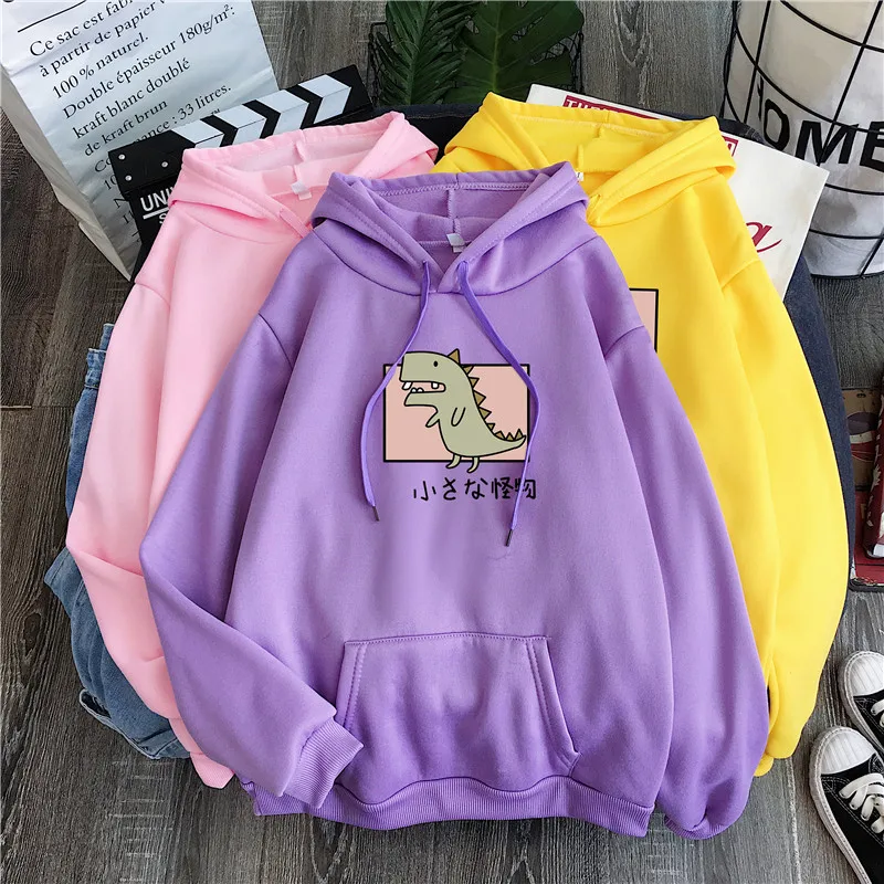 Women Man Hoodies Harajuku Long Sleeve Dinosaur Hooded Sweatshirt Kawaii Fleece Tops Girls Spring Tracksuits Hoody Pullovers
Women Man Hoodies Harajuku Long Sleeve Dinosaur Hooded Sweatshirt Kawaii Fleece Tops Girls Spring Tracksuits Hoody Pullovers