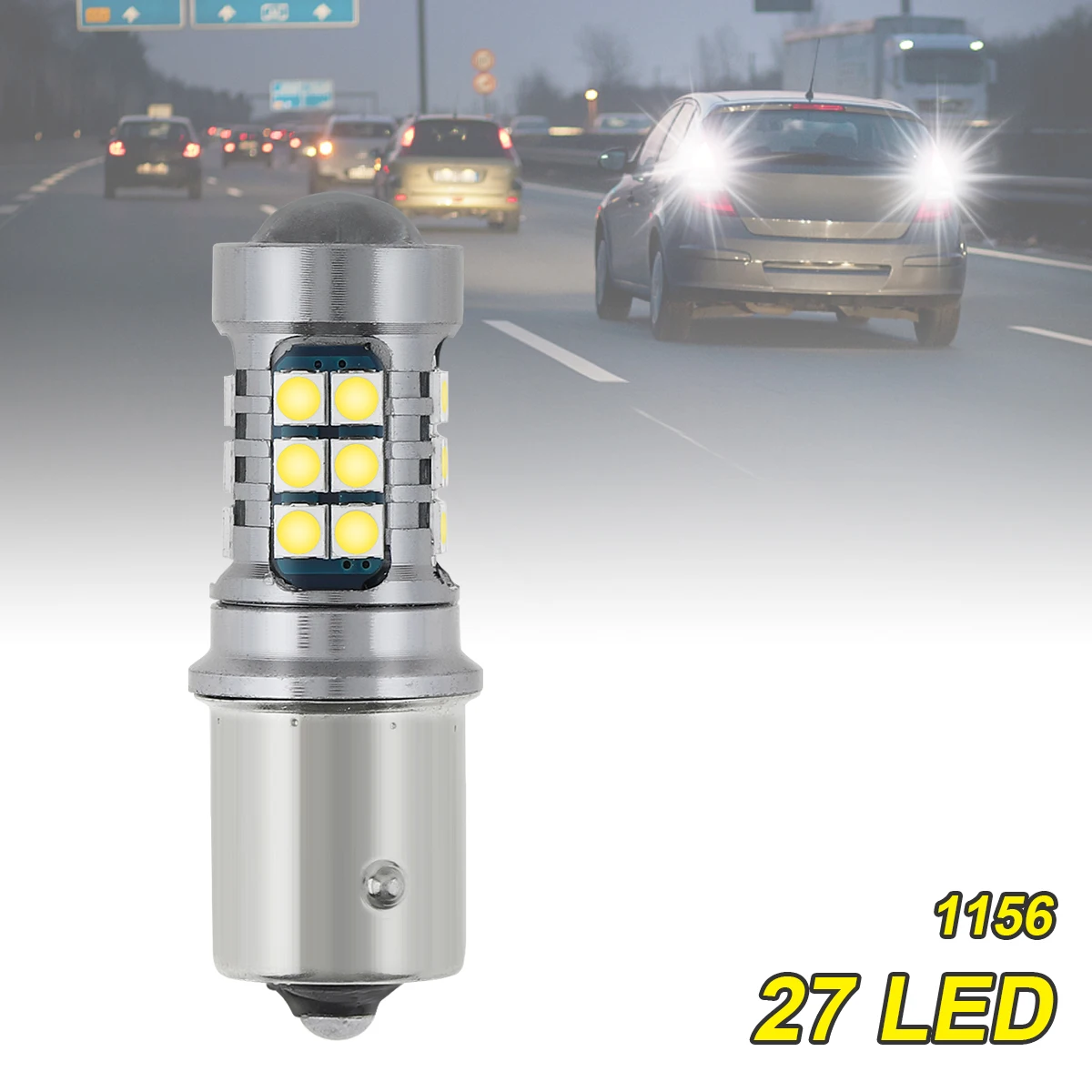 

12V 3030 SMD Signal Lamp White/ Yellow Red Color 1156 Led Bulbs Reversing Lights Turn Brake Backup Light Daytime Running Light