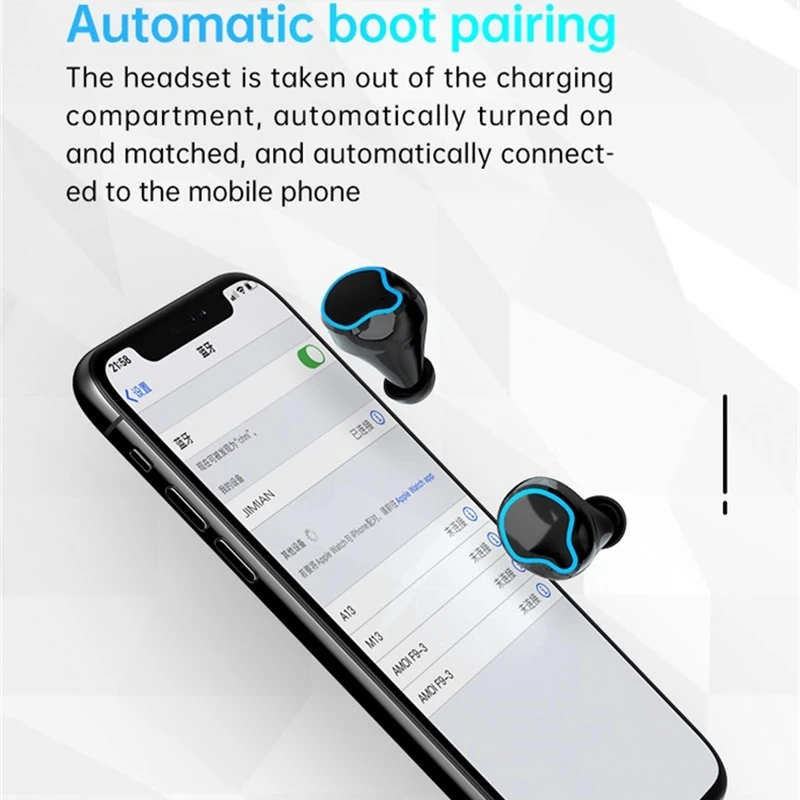 Newest Wireless Bluetooth 5.0 Earphone TWS Headphone HIFI Mini In-ear Sport Running Headset Support iOS/Android Phones HD Call |