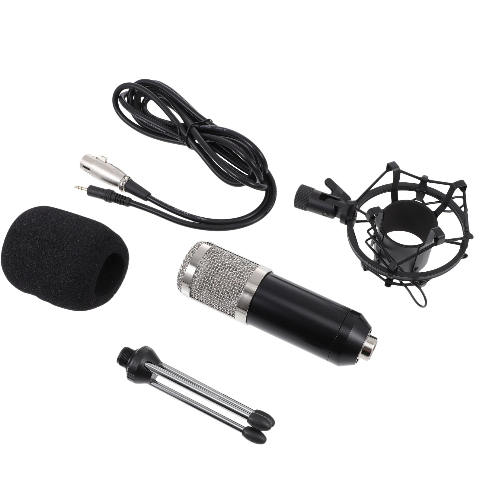 1 Set Wired Microphone Kit Useful Condenser Microphone Set for KTV (Assorted Color) 
1 Set Wired Microphone Kit Useful Condenser Microphone Set for KTV (Assorted Color)