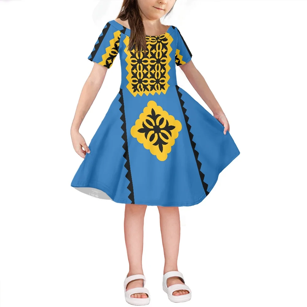 New Design Girls Summer Dress Fashion Retro Polynesian Hawaiian Tribal High Quality Kids Dresses Round Neck Short Sleeve Dress
New Design Girls Summer Dress Fashion Retro Polynesian Hawaiian Tribal High Quality Kids Dresses Round Neck Short Sleeve Dress