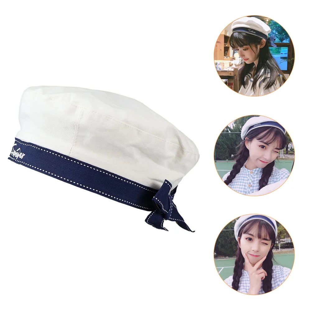 1Pc White Navy Sailor Hat All-matched Hat Stylish Beret Hat Uniform Hat
1Pc White Navy Sailor Hat All-matched Hat Stylish Beret Hat Uniform Hat