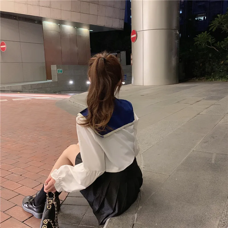 Hipster Korean Clothes Autumn Fashion Brand Women's Clothing Crop Top White Blouses Sweet Preppy Style Shirts New Ladies
Hipster Korean Clothes Autumn Fashion Brand Women's Clothing Crop Top White Blouses Sweet Preppy Style Shirts New Ladies