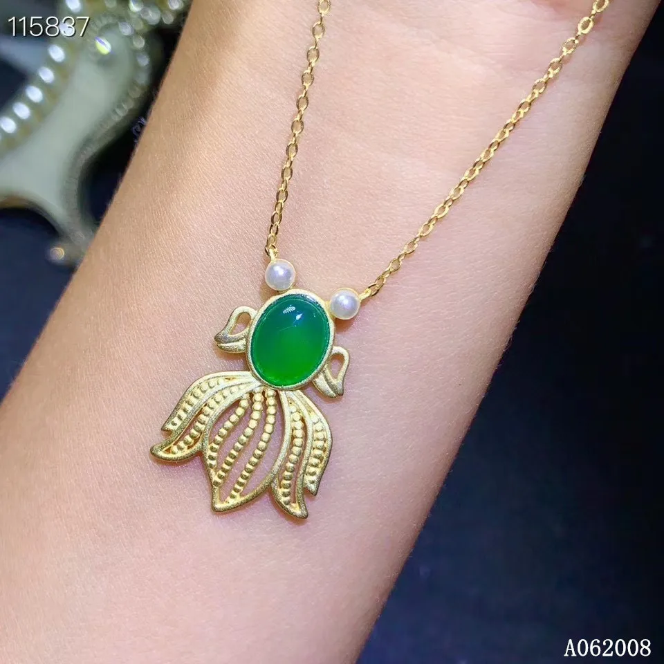KJJEAXCMY fine jewelry 925 pure silver inlaid natural Chalcedony pearl girl new Pendant luxury goldfish Necklace support test
KJJEAXCMY fine jewelry 925 pure silver inlaid natural Chalcedony pearl girl new Pendant luxury goldfish Necklace support test