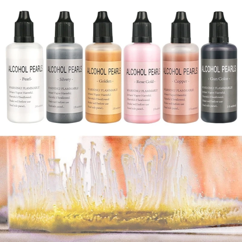 6 Colors 60ml Metallic Alcohol Pigment Resin Dye Alcohol-Based Ink Concentrated Paint Epoxy Resin Colorant Resin Casting Crafts
6 Colors 60ml Metallic Alcohol Pigment Resin Dye Alcohol-Based Ink Concentrated Paint Epoxy Resin Colorant Resin Casting Crafts