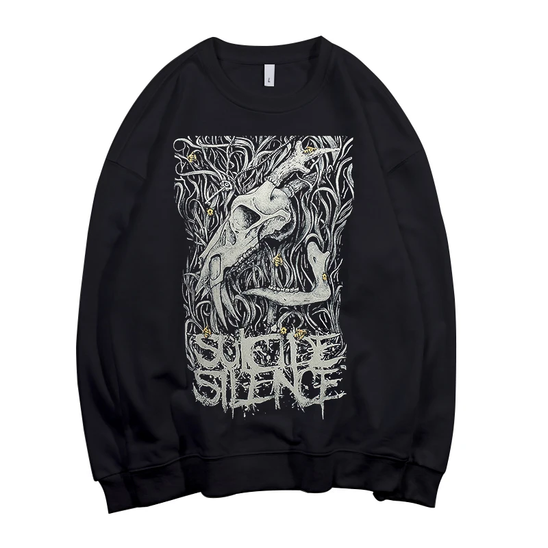8 видов конструкций Suicide Silence &quotdeathcore пуловер Толстовка rock демон череп sudadera