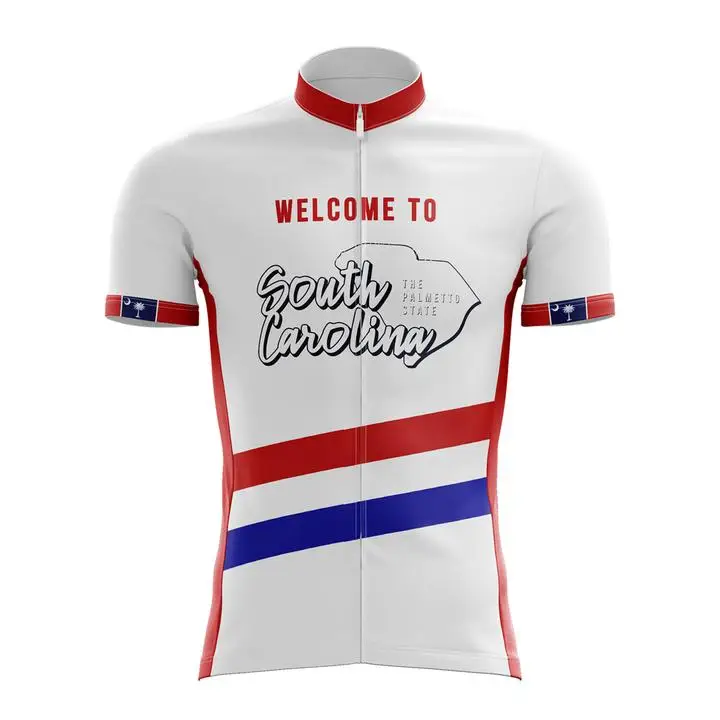

South Carolina Cycling Jersey USA States Cycling Road Bike Cycling Clothing Apparel Quick Dry Moisture Wicking Cycling Sports