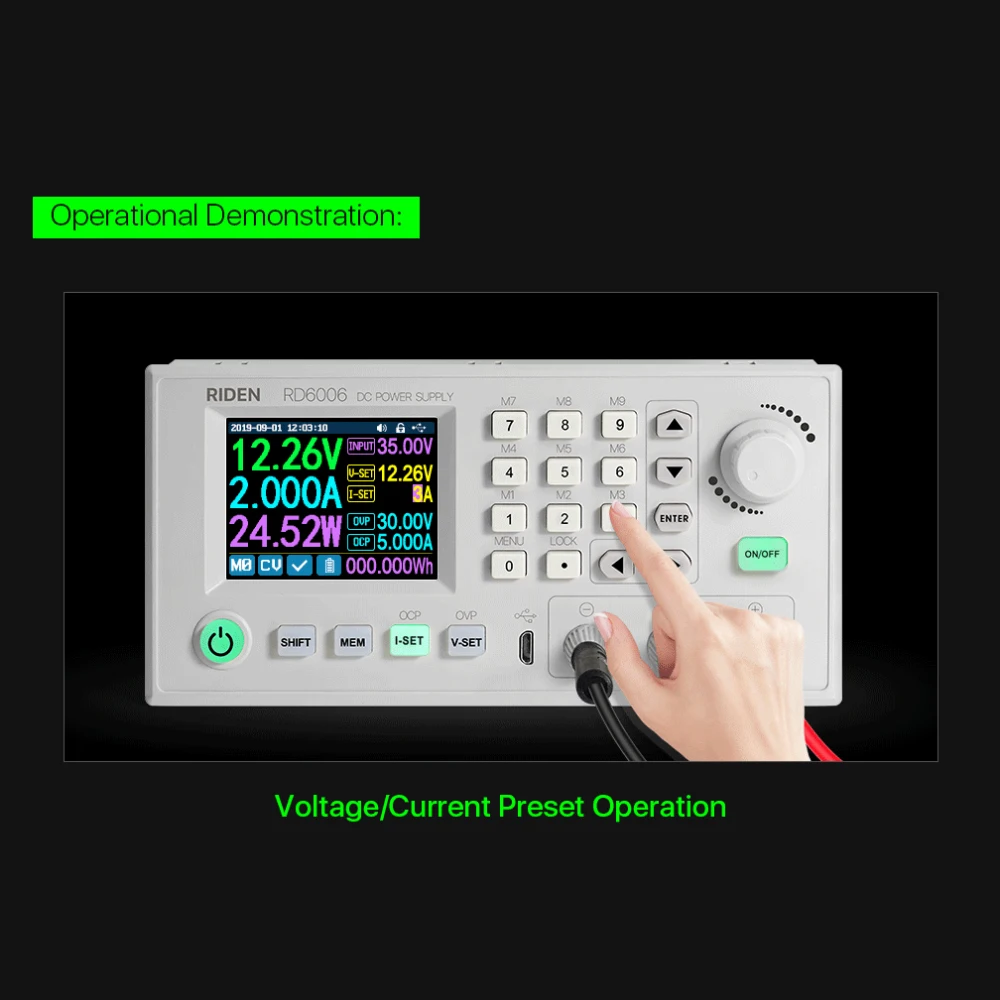 RD6006 RD6006W USB Tester WIFI DC-DC Voltmeter Voltage Current Step-down Power Supply Module Buck Voltage Converter Voltmeter
RD6006 RD6006W USB Tester WIFI DC-DC Voltmeter Voltage Current Step-down Power Supply Module Buck Voltage Converter Voltmeter
