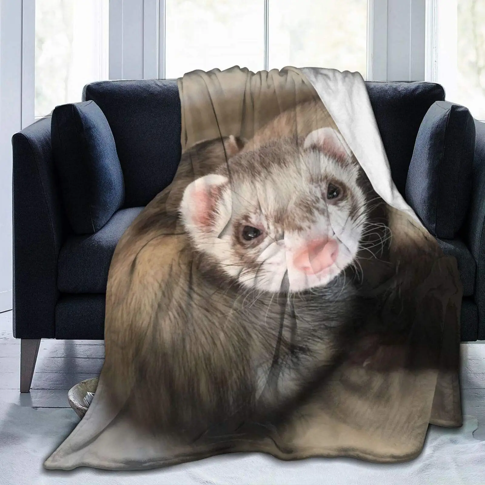 Adult Special Cute Ferret Throw Blanket Fashion Plush Throw Blankets All Season Ultra-Soft Micro Fleece Blanket Gifts
Adult Special Cute Ferret Throw Blanket Fashion Plush Throw Blankets All Season Ultra-Soft Micro Fleece Blanket Gifts