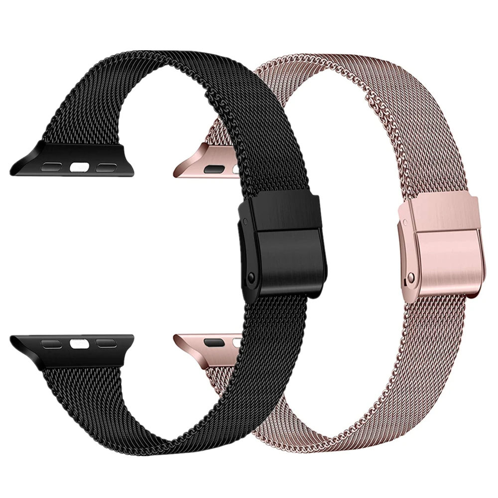 Metal Slim Band for Apple Watch SE Series 6 5 4 3 2 1 Bands 38mm 40mm 42mm 44mm Mesh Stainless Steel Strap iWatch SE 6 Bracelet
Metal Slim Band for Apple Watch SE Series 6 5 4 3 2 1 Bands 38mm 40mm 42mm 44mm Mesh Stainless Steel Strap iWatch SE 6 Bracelet