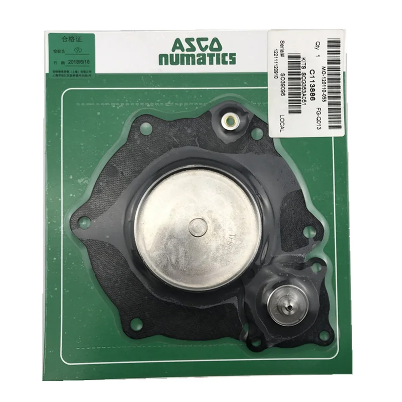 ASCO SCG353A051 right angle 2.5 inch pulse valve diaphragm C113686 diaphragm 
ASCO SCG353A051 right angle 2.5 inch pulse valve diaphragm C113686 diaphragm