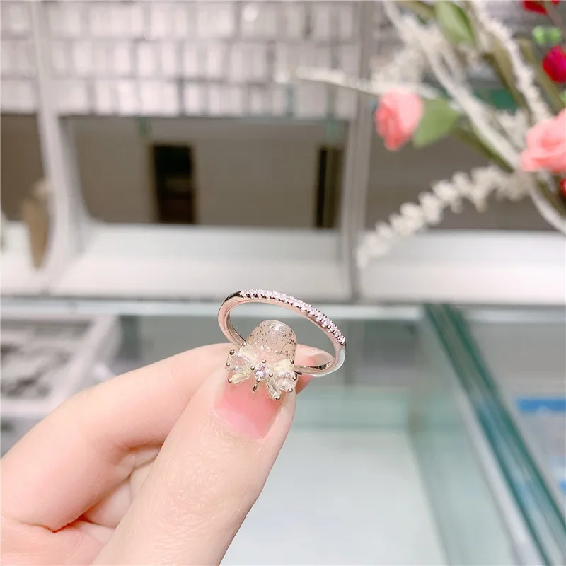 HI MAN 925 Sterling Silver Korean Temperament Micro-Set Crystal Ring Women Fashion Exquisite Engagement Gift Jewelry
HI MAN 925 Sterling Silver Korean Temperament Micro-Set Crystal Ring Women Fashion Exquisite Engagement Gift Jewelry