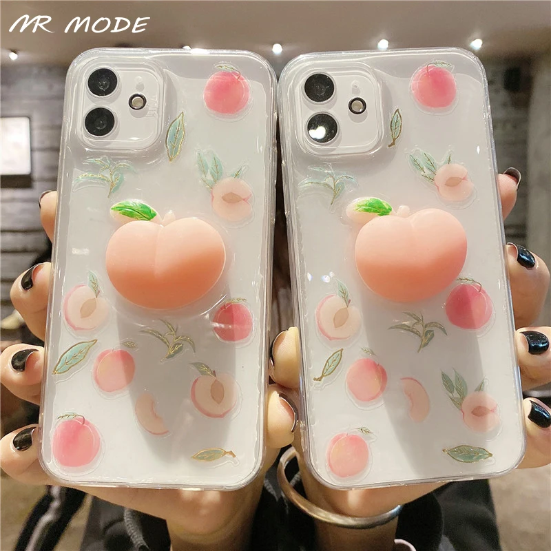 Transparent Cute Stereoscopic Simulation Pink 3D Peach Phone Case For 12 Mini 11 Pro Max SE 2020 7 8 Plus X XS XR MAX Soft Cover
Transparent Cute Stereoscopic Simulation Pink 3D Peach Phone Case For 12 Mini 11 Pro Max SE 2020 7 8 Plus X XS XR MAX Soft Cover