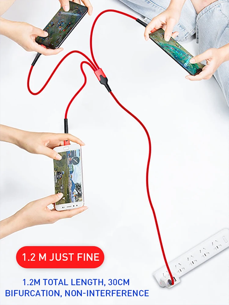5A 3 In 1 USB Data Cable 1.2m USB A To Micro USB/Type C/8 Pin Phone Charger Kable 40W Fast Charging Cord For iPhone 12 11 Redmi
5A 3 In 1 USB Data Cable 1.2m USB A To Micro USB/Type C/8 Pin Phone Charger Kable 40W Fast Charging Cord For iPhone 12 11 Redmi