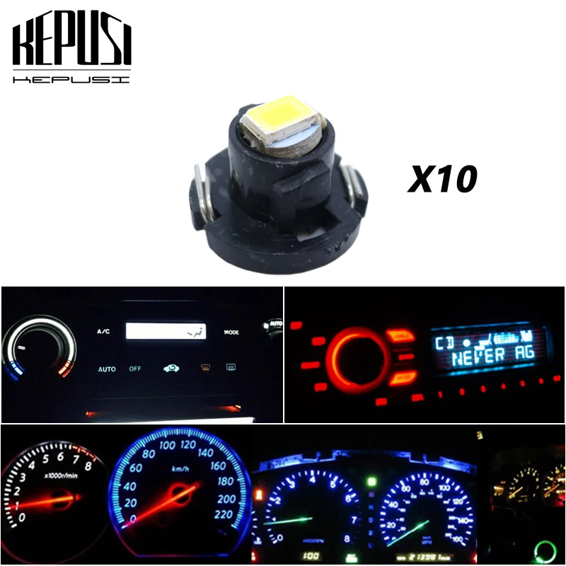 10x Neo Wedge LED T4.2 Indicator Bulbs AC Climate Heater Controls Lamp LED for Toyota Tacoma Corolla Matrix Corolla Camry
10x Neo Wedge LED T4.2 Indicator Bulbs AC Climate Heater Controls Lamp LED for Toyota Tacoma Corolla Matrix Corolla Camry