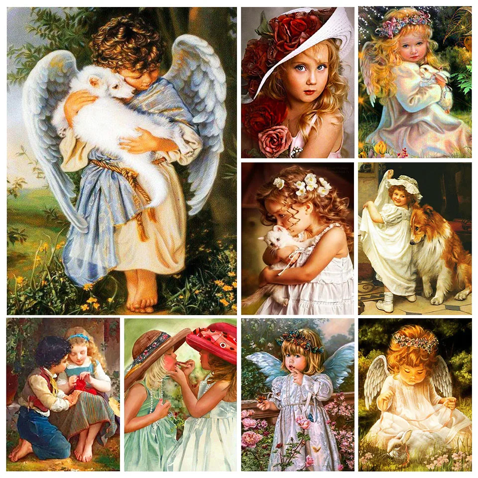 5D DIY Diamond Portrait Girl Angel Diamond Cross Stitch Set Diamond Mosaic Art Picture Oil Painting Mural Home Decoration Gift
5D DIY Diamond Portrait Girl Angel Diamond Cross Stitch Set Diamond Mosaic Art Picture Oil Painting Mural Home Decoration Gift