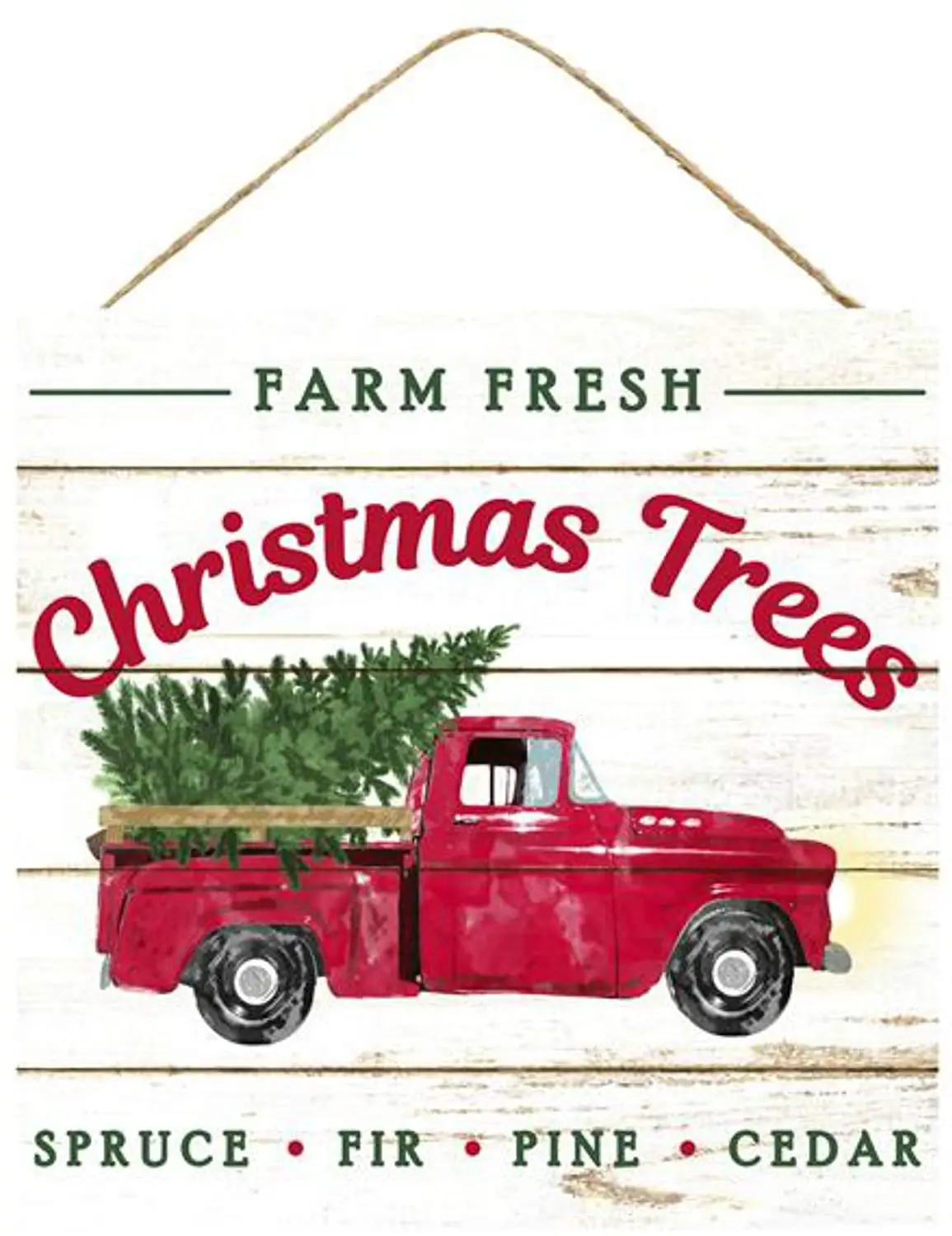 

Деревянный знак Крейга Бахмана: свежая Рождественская елка на ферме, Рождественский Декор, вешалка для стены или двери