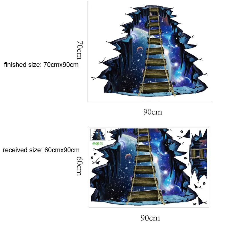 NEW Large 3d Cosmic Space Wall Sticker Galaxy Star Bridge Home Decoration for Kids Room Floor Living Room Wall Decals Home Decor
NEW Large 3d Cosmic Space Wall Sticker Galaxy Star Bridge Home Decoration for Kids Room Floor Living Room Wall Decals Home Decor